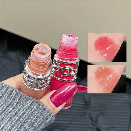 Transparent Moisturizing Lip Gloss Hydrating Drying Lips Mirror Lipstick Makeup Crystal Lip Oil Mirror Lip Glaze Tinted Plumper
