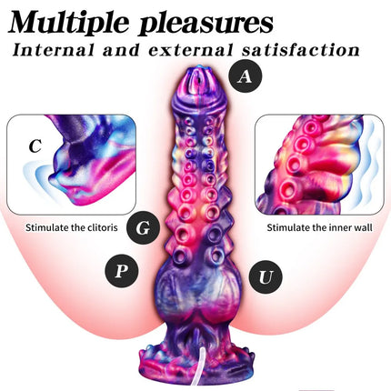 Realistic Squirting Dildo Silicone Anal Plug With Water Spray Function Animal Design Textured Body For Couples Adult Sex Toys