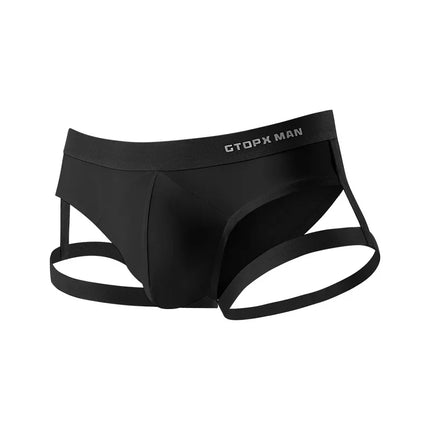 Leg Strap Lingerie Male Jockstrap T-back Thongs Sports Underwear Mens Gay Sexy Breathable G-Strings Underpants