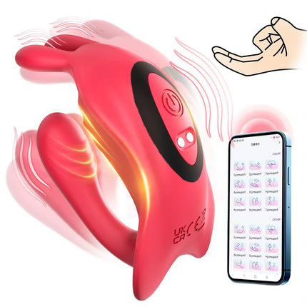 Wearable Vibrator Waterproof G-spot Clitoral Stimulator APP Bluetooth Control Rabbit Buttrfly Vibrations Adult Sex Toy for Women