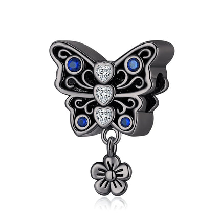 Hot Sale 925 Sterling Silver Cute Panda Beads & Penguin Dangle Charm Fit Snake Bracelet Boutique Necklace Black Pendant Gift