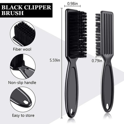 12 Pcs Barber Clipper Brush Blade Trimmer Cleaning Brush for Fades Nail Neck Duster Manicure Salon