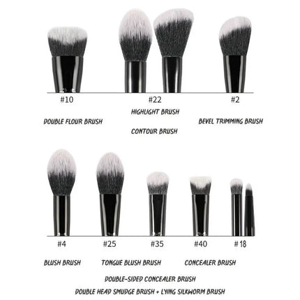 KVD Makeup Brushes Series Blusher Powder Foundation Concealer Eye Shadow Blending Cosmetic Beauty Soft Brush Tools Maquiagem