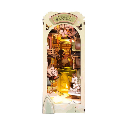 Rolife DIY Book Nook Wooden Miniature Doll House for Bookshelf Insert Furniture