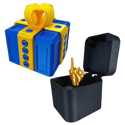 Middle Finger Prank Gift Box, DIY Surprise Pop-Up Toy with Screws, Annoying Present for Adults, Viral Tiktok Gag Gift for Friend