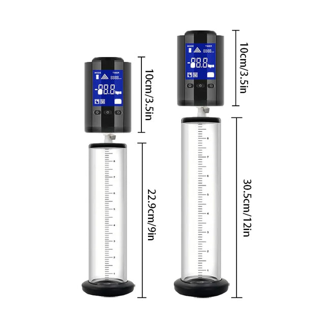 Men's Smart Penis Pump Electric Masturbator Penis Endurance Trainer Acrylic Erotic Negative Pressure Cylinder Sex Toy for Men18+