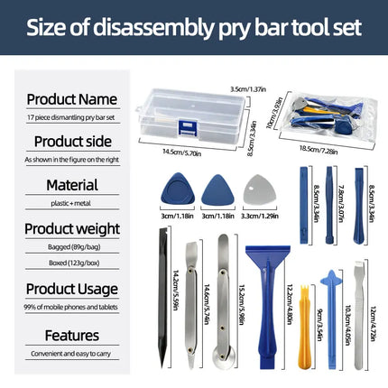 15 Piece Spudger Tool Metal Pry Tool Kit Ultra-Thin Laptop Repair Kit Prying Tools Cell Phone Repair Tools Kits High Quality
