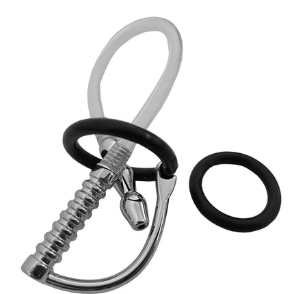 Male Stainless Steel Urethral Plug Penis Catheter Stretching Dilator Plug 9Inch