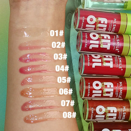 Hydrating Lip Glaze Plump Lips Oil Pearlescent Mirror Lip Gloss Clear Lipstick Lip Tint for Lips Care Moisturizing Lipgloss
