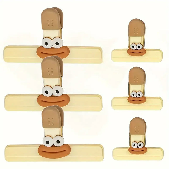 2/6 Pcs Creative Snack Sealing Clip Food Preservation And Moisture-Proof Sealing Clip Multifunctional Office Long Tail Clip