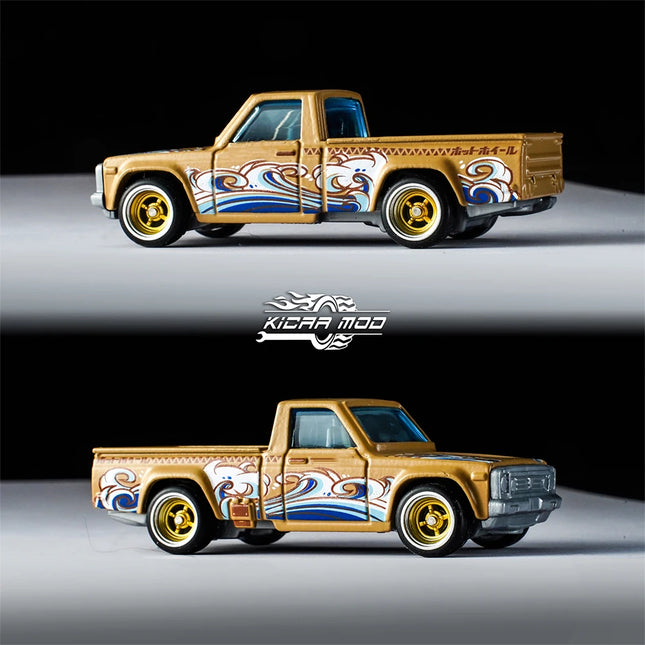 1/64 Model Car Gold and Silver Wheels with Fixed Rubber Tires Comes with Rivets for Diecast Model Refitting Parts for Hot Wheels
