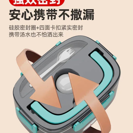 12v24v car heating lunch box large truck small microwave oven rice cooker, cooking pot plug in and keep warm to make hot meals