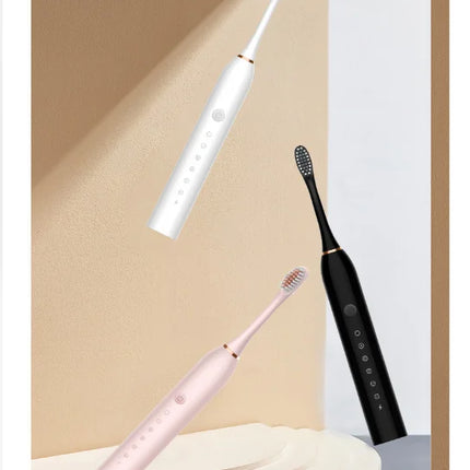 Electric Ultrasonic Toothbrush 6-Speed USB Rechargeable Waterproof Soft Bristles for Adults And Couples