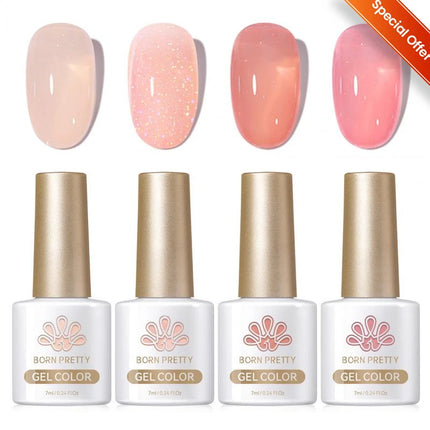 BORN PRETTY Cat Magnetic Moonlight Gel Nail Polish Set 10ml Sparking White Silver Water-light Soak Off UV Gel Nail Art Manicure