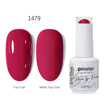 Arte Clavo HEMA TPO FREE Gel Nail Polish 15ML Long Lasting For Manicure Semi Permanent Nail Art UV LED Gel Varnish Nail Supplies