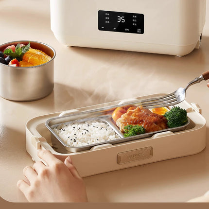 Electric heating lunch box a bento box for office workers It can be heated and kept warm and it's a portable kitchen