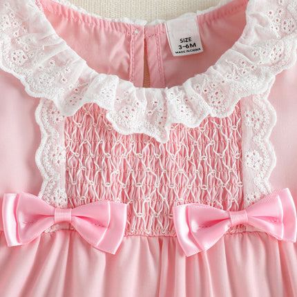 2025 Summer New Pink Ruffled Collar Doll Dress for Baby Girl, Cute and Fashionable Princess Sleeveless Vest Dress