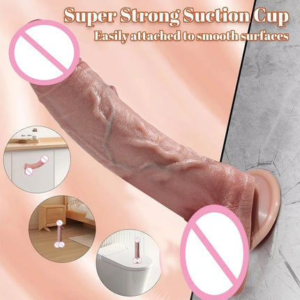 Soft Realistic Thick Huge Dildo Gay Adults Sex Toy for Women Suction Cup Big Dick Anal Plug Vaginal Masturbators Silicone Penis