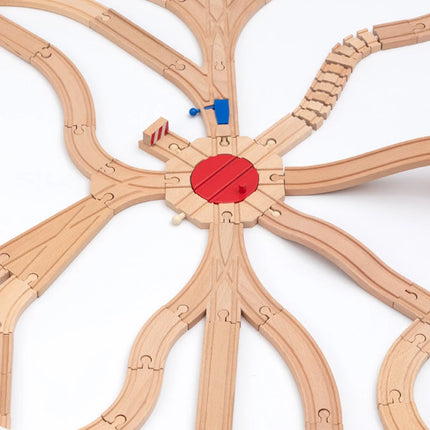 Kinds Of Wooden Track Accessories Beech Wood Railway Train Track Toys Fit for Biro All Brands Wooden Tracks Kids Education Toys