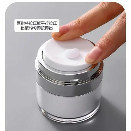 15/30/50ml Cosmetics Empty Airless Pump Jar Refillable Acrylic Cream Vacuum Bottle Portable Size Container of Makeup for Lotion