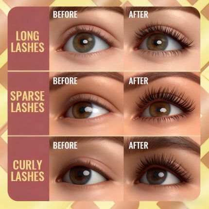 Curling Mascara Easy to Set Waterproof Sweatproof Smooth Volumizing