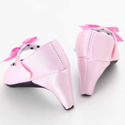 Spring Autumn Girl Baby Children's Shoes with Beautiful Bow Detail High Heels Design for Little Princess Footwear