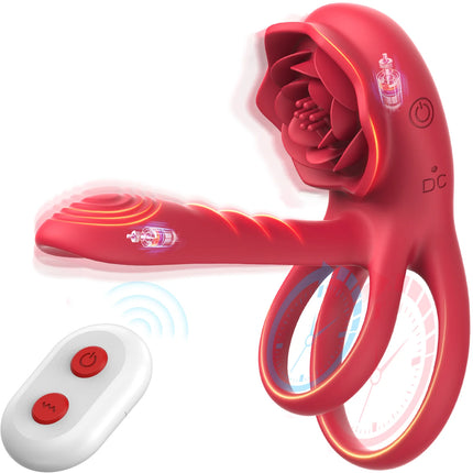 Powerful Cockring Vibrator Clitoris Stimulation Delay Ejaculation Remote Control Cock Ring Penis Ring Adults Sex Toy for Couple