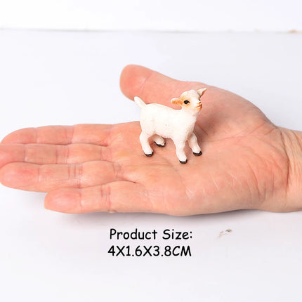 Realistic Farm Animal Shropshires Merino Sheep Goat Argali Antelope Gazella Waterbuck Model Figures Birthday Christmas Toys Gift
