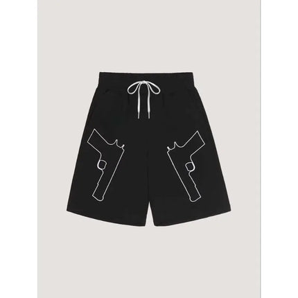 2026 New Men's and Women's Fashionable Personalized Printed Oversized Loose Summer Street Fashionable Casual Quick Drying Shorts