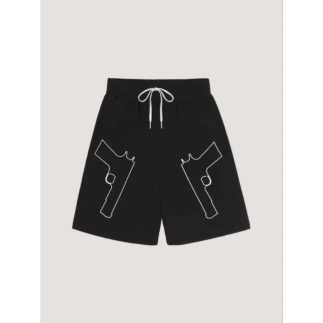 2026 New Men's and Women's Fashionable Personalized Printed Oversized Loose Summer Street Fashionable Casual Quick Drying Shorts