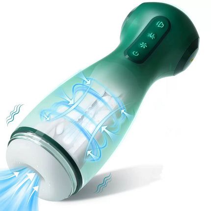 Adult product Civic vibration clip suction voice airplane cup APP version for men, suction airbag press masturbator