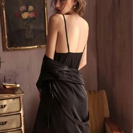 plus Size Lace Trim Sleep Dress Sexy Hollow out Sleeveless Home Clothes Women's Summer Lightweight V-Neck Short Skirt Dress