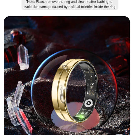 Qring R11 LED Display Ring Ladies Men's Stainless-steel Rings Oxygen Saturation Electronic Praise Heart Rate Waterproof 2025 New
