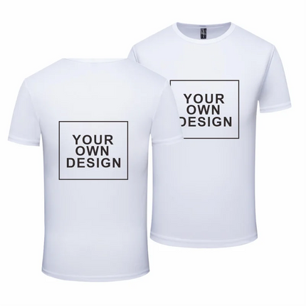 Quick Dry Round Neck T-shirts Gym Shirt Cheap Solid Color Short Sleeve Tee Personal Company Group Logo Custom  Print Embroidery