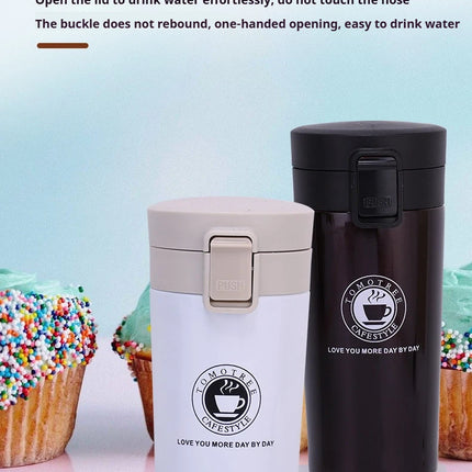 380ML/510ML Thermal Mug Double-layer Stainless Steel Coffee Cup Tea Vacuum Flask Thermos Water Bottle Leak-proof Thermos Mug