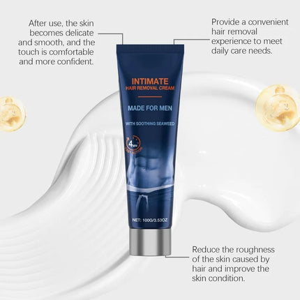 Avocado Man Hair Removal Cream Intimate Areas Good Smelling Non Irritating Permanent Painless Body Beard Hair Remover