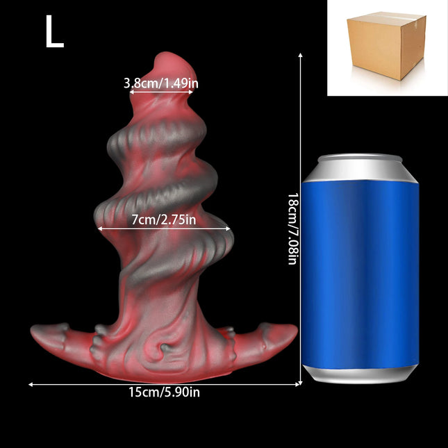 Wearable Anal Plug Spiral Soft Large Butt Plug Anal Training Dilator Anal Stretching Set For Gay Men Women Adult Anal Sex Toys