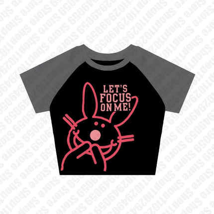 Y2K Style Cyber Gothic Graphic Print Short Sleeve Tops Vintage Streetwear Baby Tees Emo Girls  2000s Retro Grunge Women T-shirts