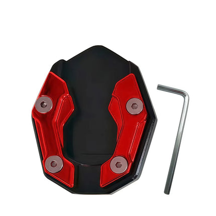 Scooter Motorbike Accessories Extension Foot Pad Support Plate Aluminum Alloy Motorcycle Bike Kickstand Extender Foot Side Stand