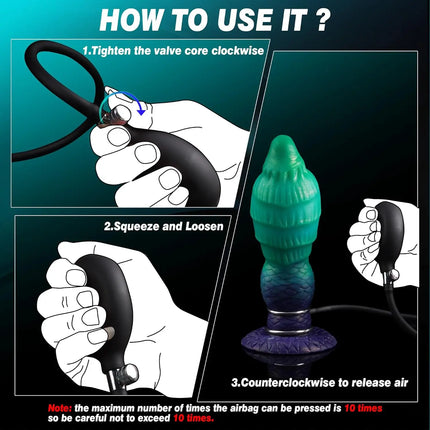 Monster Inflatable dildo Fantasy Fetish Dildos Suction Cup Penis Pump penetration anal Vaginal But pluk Big Dick Adult Sex Toys