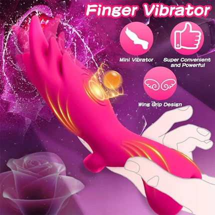 Rabbit Finger Vibrator for Women Vagina Vibrator Clitoris Nipples Stimulator Female Masturbator Interaction Sex Toy for Couples