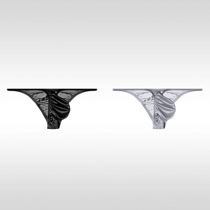 Men's Underwear Ice Silk Low Rise Sexy Bikini Briefs