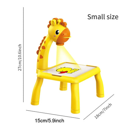 Electric Deer Projection Drawing Board Multi-Functional Writing Board Learning Drawing Can Erase Coloring Educational Toys