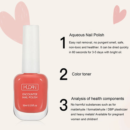 16 Colors Water-Based Nail Polish Set 10ml Nude Red Pink Peel-Off Air-Dry Nail Art Polish Kit Manicure No Need Lamp