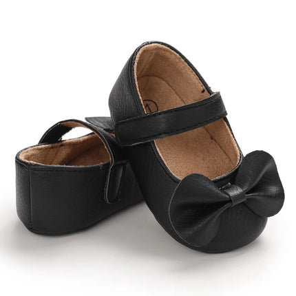 Baby Girl Casual and Comfortable Solid Color Mary Jane Shoes Lightweight and Non Slip Spring and Autumn Walking Shoes