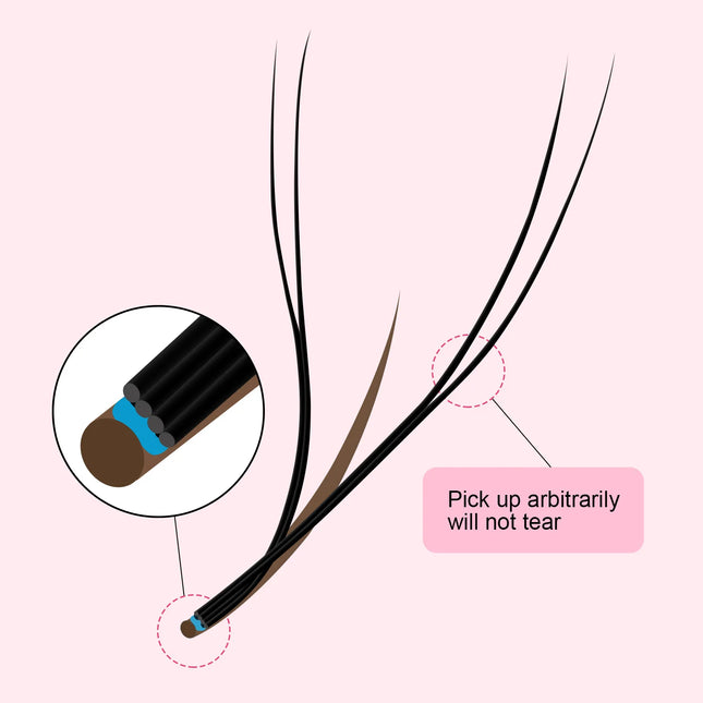 ARISON Black YY Eyelashes Extension Double Tips Lashes Cilios Y Premade Volume YY Shape Eyelash Grafting Extension Split Tip