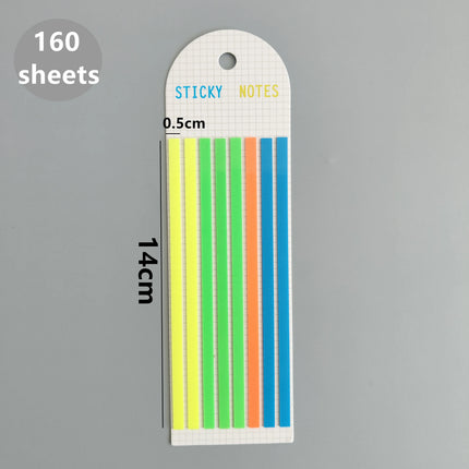 160 Sheets Transparent Sticky Notes Self-Adhesive Reading Annotation for Books Notepad Bookmarks  Memo Pad Index Tabs