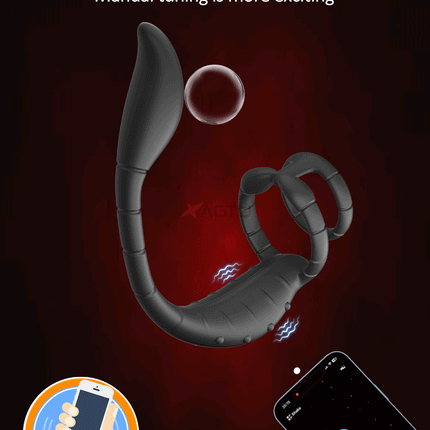 Vibrating Cock Ring Male Prostate Perineum Massager Vibrator Taint Stimulator Anal Butt Plug Sex Toys for Men Penis Ring