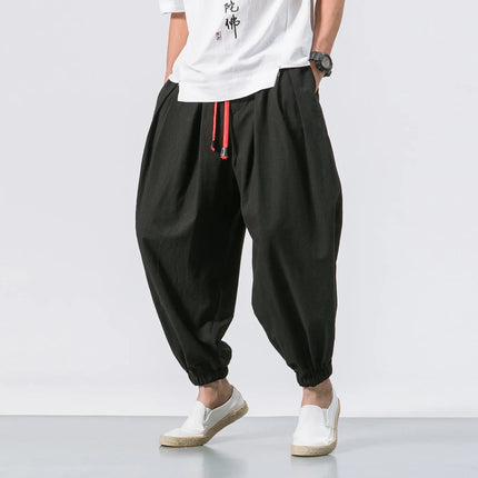 Men Loose Harem Pants Fashion Man Chinese Overweight Sweatpants Quality Casual Brand New Male Trousers