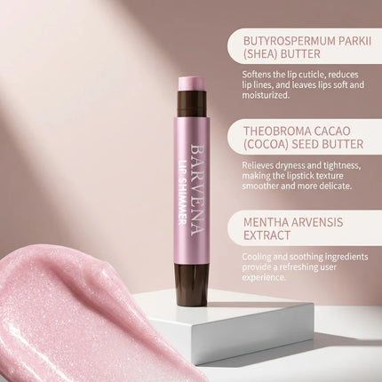 Moisturizing Lipstick Lip Gloss Plumper Shimmer Smoothing Repair Cracked Reduce Lip Dry Lines Soothing Nourishing Lip Balm Stick